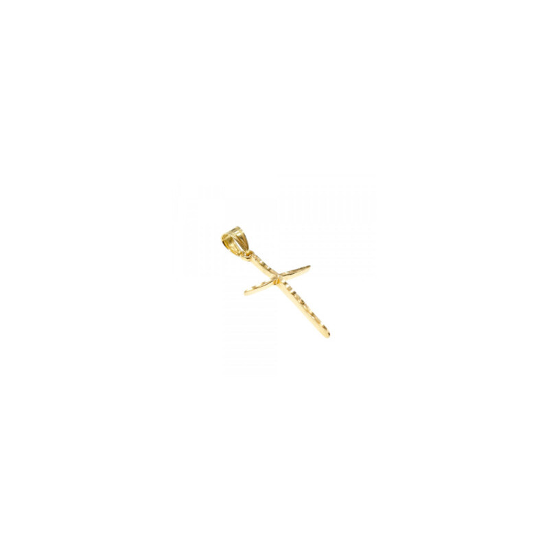 14K YELLOW GOLD CROSS PENDANT