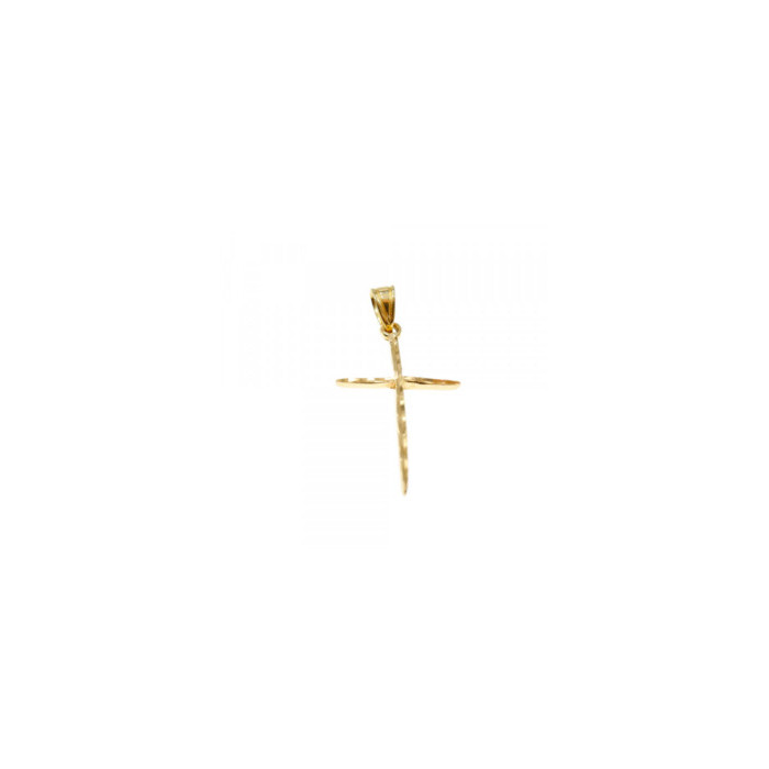 14K YELLOW GOLD CROSS PENDANT