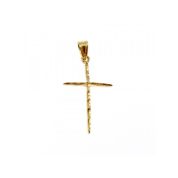 14K YELLOW GOLD CROSS PENDANT