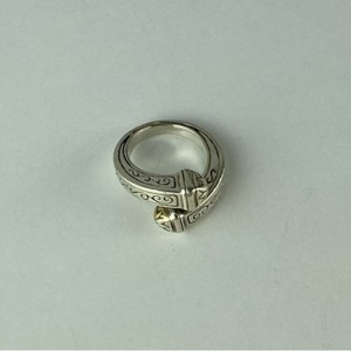 Vintage 925 Sterling Silver Ring Size 5.5 (Adjustable)
