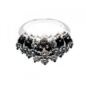 925 Sterling Silver Spinel Ring Size 8