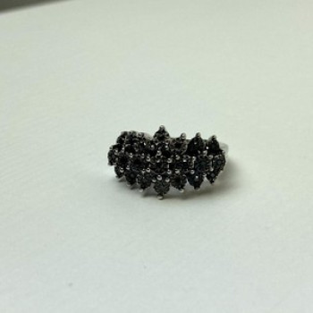 925 Sterling Silver Spinel Ring Size 8