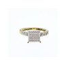 10K YELLOW GOLD DIAMONDS RING SIZE 7