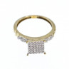 10K Yellow Gold Diamonds Ring Size 7