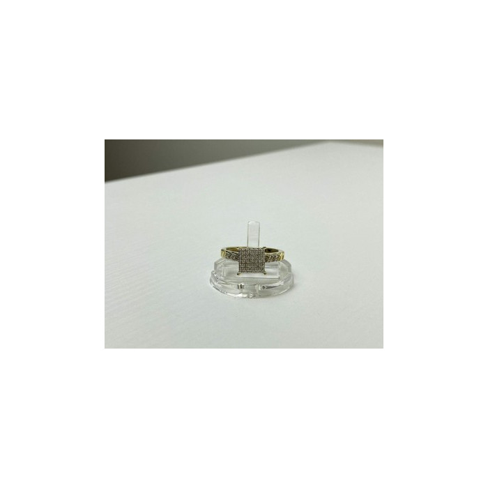 10K YELLOW GOLD DIAMONDS RING SIZE 7