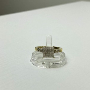10K Yellow Gold Diamonds Ring Size 7