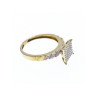 10K YELLOW GOLD DIAMONDS RING SIZE 7