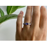 925 Sterling Silver Purple CZ Ring Size 6.5