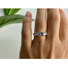 925 Sterling Silver Purple CZ Ring Size 6.5
