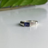 925 Sterling Silver Purple CZ Ring Size 6.5