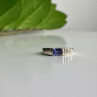 925 Sterling Silver Purple CZ Ring Size 6.5