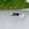 925 Sterling Silver Purple CZ Ring Size 6.5
