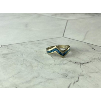 Vintage 925 Sterling Silver Malachite Mosaic Ring Size 6