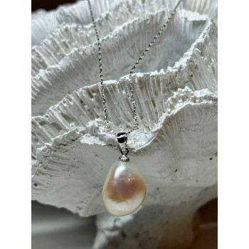 925 STERLING SILVER FRESH WATER NECKLACE LENGTH 18 Inch