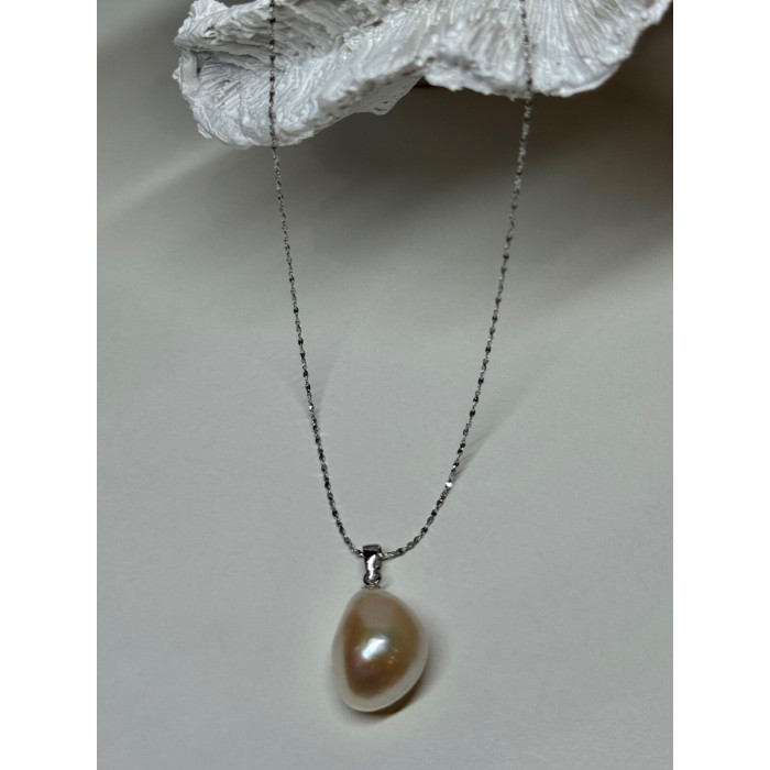 925 STERLING SILVER FRESH WATER NECKLACE LENGTH 18 Inch