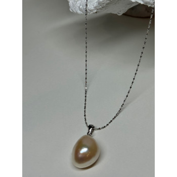 925 STERLING SILVER FRESH WATER NECKLACE LENGTH 18 Inch