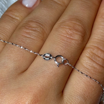 925 Sterling Silver Fresh Water Necklace Length 18 Inch