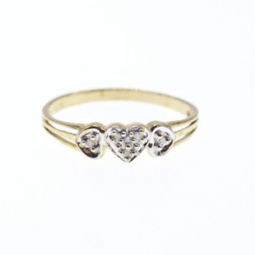 10K Yellow Gold Diamonds 