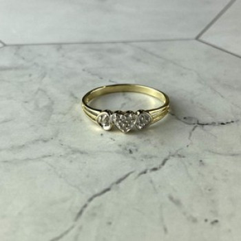 10K Yellow Gold Diamonds 