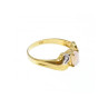 14K YELLOW GOLD OPAL & DIAMONDS RING SIZE 8