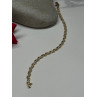 14K YELLOW GOLD ELEGANT BRACELET DIAMONDS LENGTH 7 inch