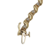 14K Yellow Gold Elegant Bracelet Diamonds Length 7 Inch