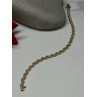 14K YELLOW GOLD ELEGANT BRACELET DIAMONDS LENGTH 7 inch