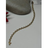 14K YELLOW GOLD ELEGANT BRACELET DIAMONDS LENGTH 7 inch