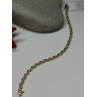 14K YELLOW GOLD ELEGANT BRACELET DIAMONDS LENGTH 7 inch