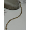 14K YELLOW GOLD ELEGANT BRACELET DIAMONDS LENGTH 7 inch