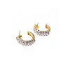 14K YELLOW GOLD CZ SHINE EARRINGS