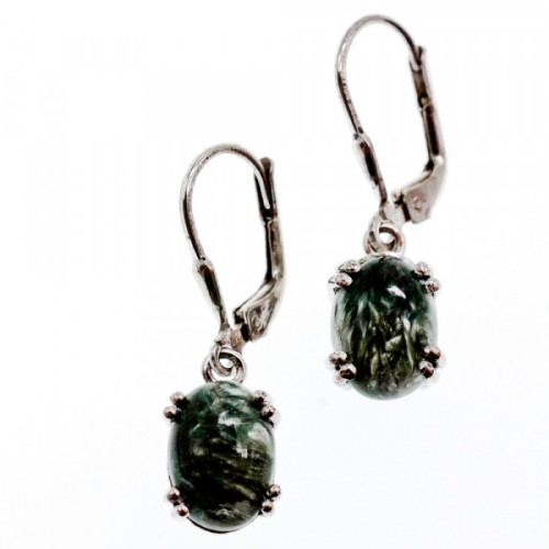 925 Sterling Silver Serpentine Earrings