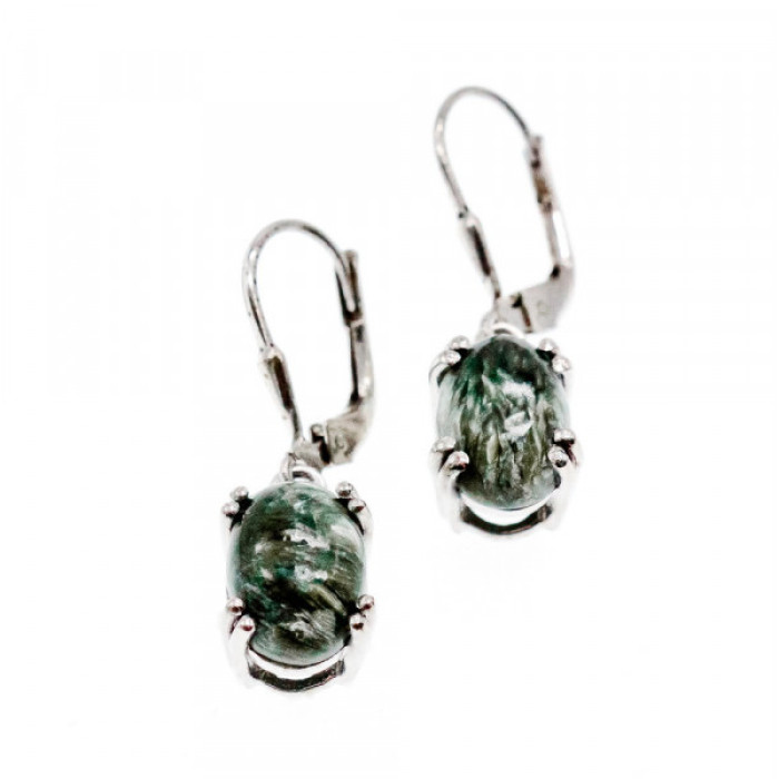 925 Sterling Silver Serpentine Earrings