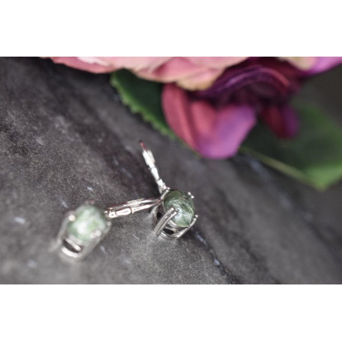 925 Sterling Silver Serpentine Earrings