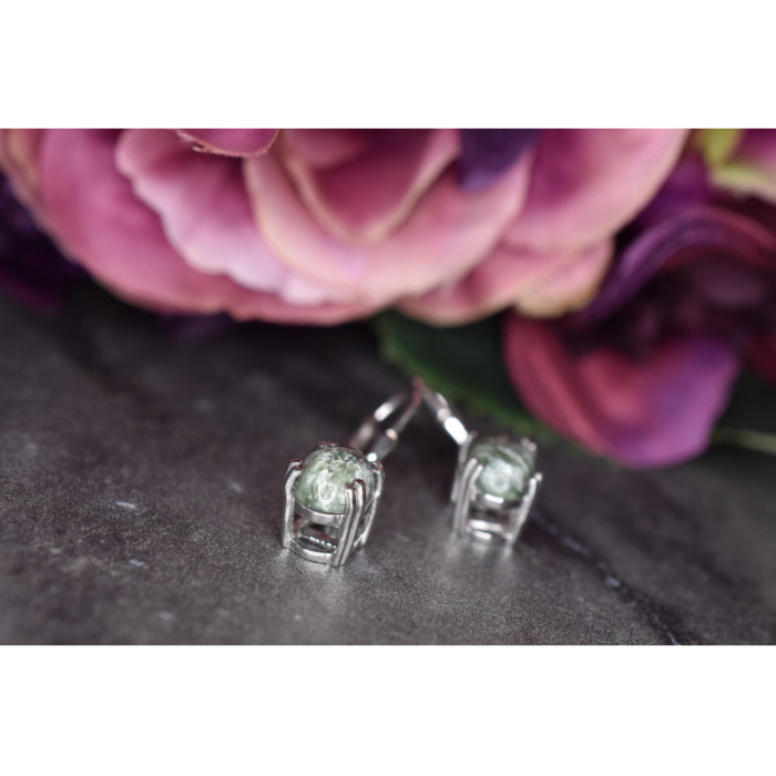 925 Sterling Silver Serpentine Earrings