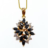 925 Sterling Silver Gold Plated Sappfires 