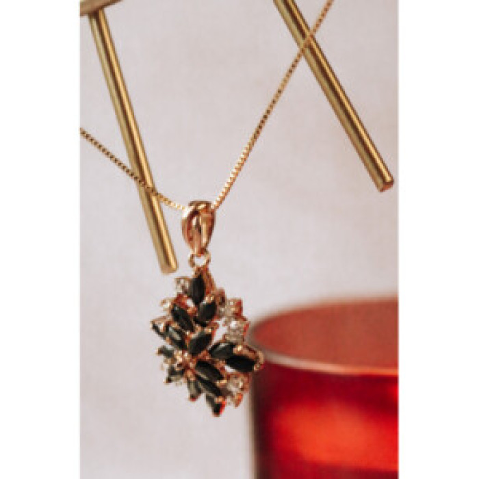 925 Sterling Silver Gold Plated Sappfires 