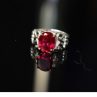 925 Sterling Silver Pink Topaz Ring Size 7