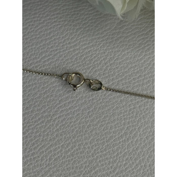 925 Sterling Silver Amethyst Flower Necklace Length 20 Inch