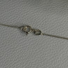 925 Sterling Silver Amethyst Flower Necklace Length 20 Inch