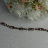 925 Sterling Silver Amethyst Bracelet Length 7.5