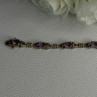 925 Sterling Silver Amethyst Bracelet Length 7.5