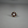 925 Sterling Silver Pearl, Almandine & Heliodor 