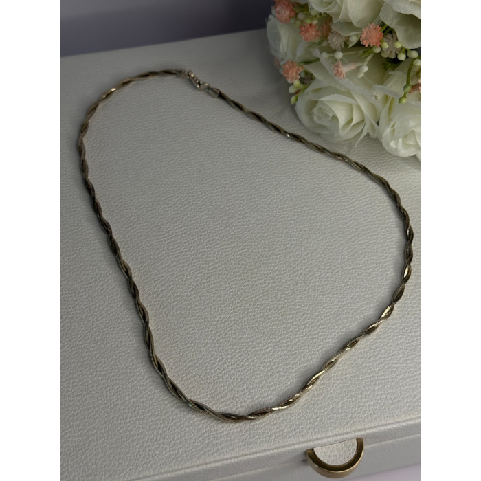 925 Sterling Silver Italy Fas Necklace Length 18 Inch
