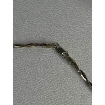 925 Sterling Silver Italy Fas Necklace Length 18 Inch