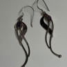 925 Sterling Silver Amethyst Earrings Length 2.6 Inch