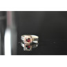925 Sterling Silver Almandine Ring Size 6.5
