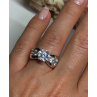 925 Sterling Silver CZ Ring Size 6.5