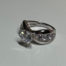 925 Sterling Silver CZ Ring Size 6.5