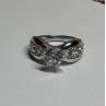 925 Sterling Silver CZ Ring Size 6.5